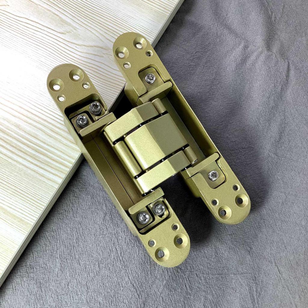 Three-Dimensional Adjustable Concealed Zinc Alloy Hinge for Outward Opening Wooden Doors