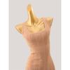 Western Style Sexy Square Collar Hollow-out Sleeveless Knitted Dress Women Autumn and Winter New Waist Hugging Slimming Sheath Vest Dress
