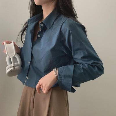 Koreanisch-Chic Damenhemd mit lockerer Passform für Frühling und Herbst