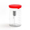 Sealed Jar, Sourdough Starter Kit with Date-Marked Feeding Tape, Large Wide Mouth Glass Jars for Active Fermentation
