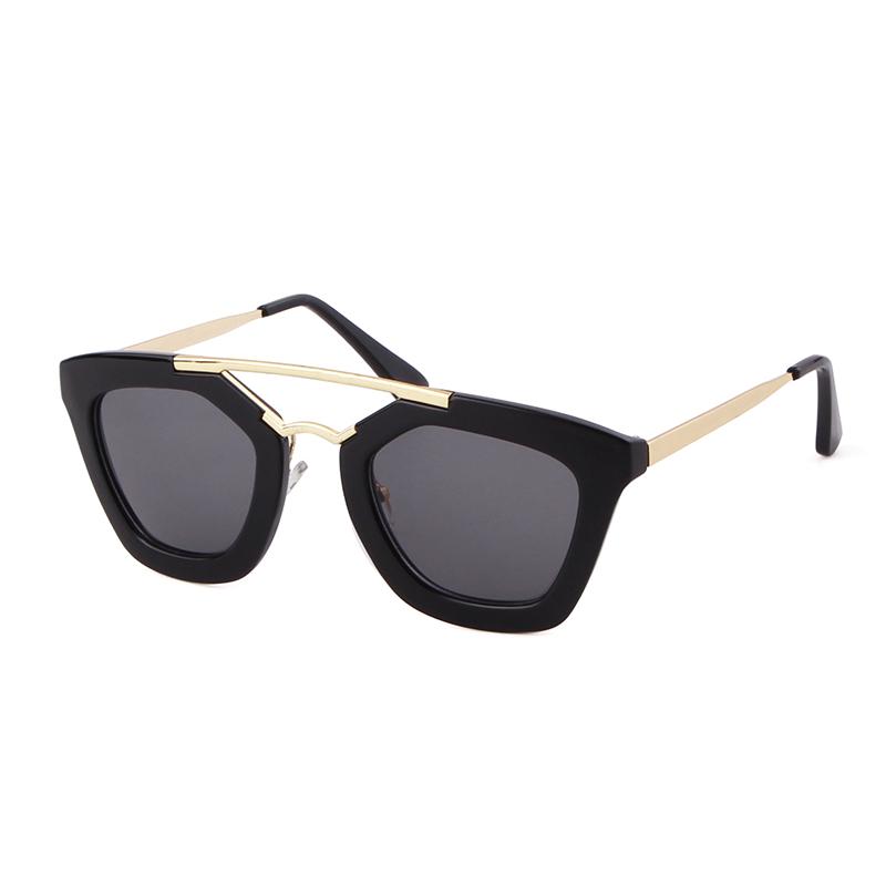 Laurinny Retro Cat Eye Pilot Sunglasses Women Brand Designer Luxury Trend Square Gray Shades Sun Glasses Vintage Lady Female Uv