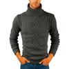 Men's  Fashion  Knitting  Pullover  Long Sleeves  Loose  Flip Collar  Sweater
