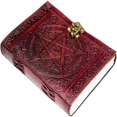 17.78 Cm Leather Diary Embossed with Designs and Look Use for Sketchbook, Scrapbook, Drawing, Writing and Gifting Unlined 240 Papers