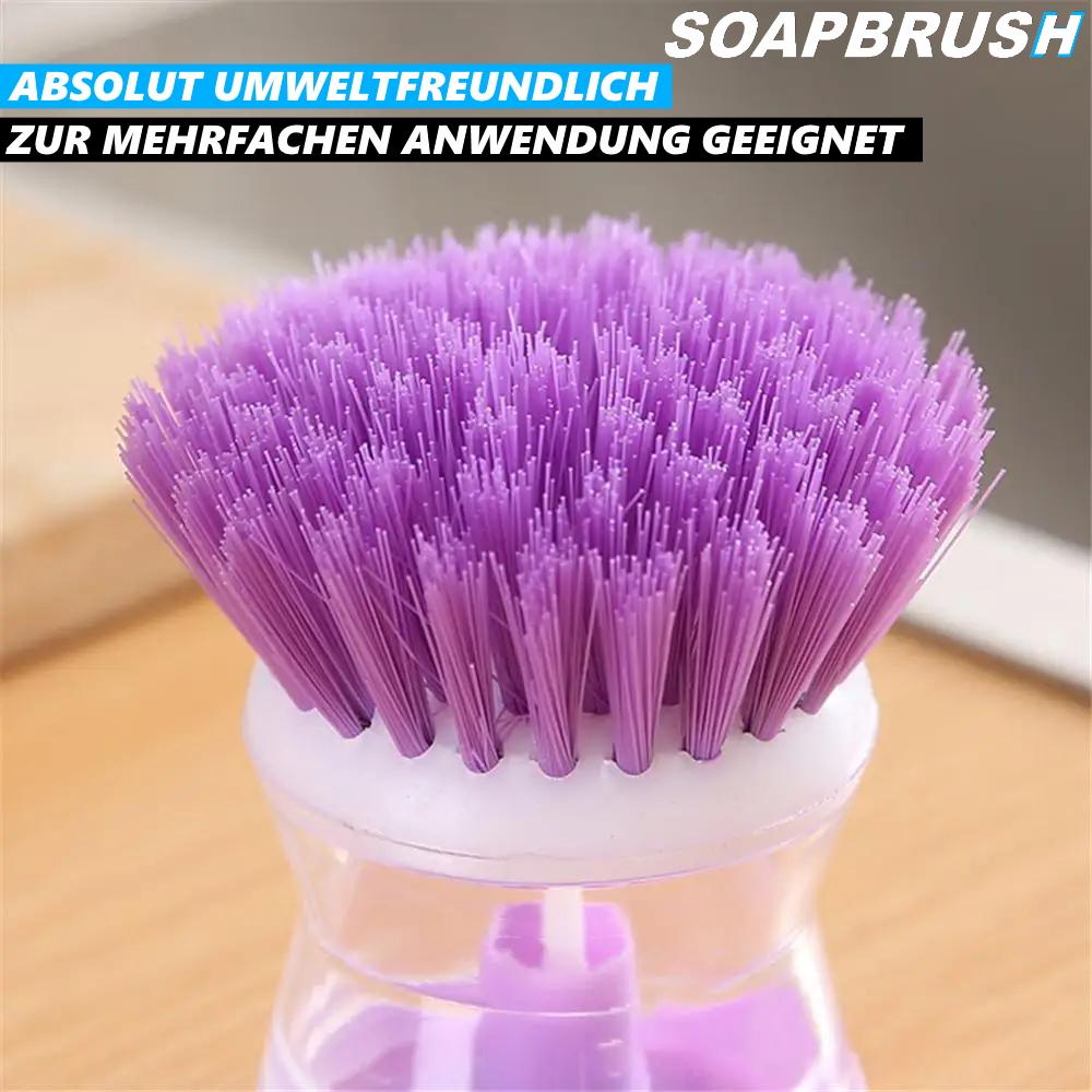 SOAPBRUSH Dish Brush with Detergent Dispenser, Dishwashing Brush for Pot [2 Pieces]