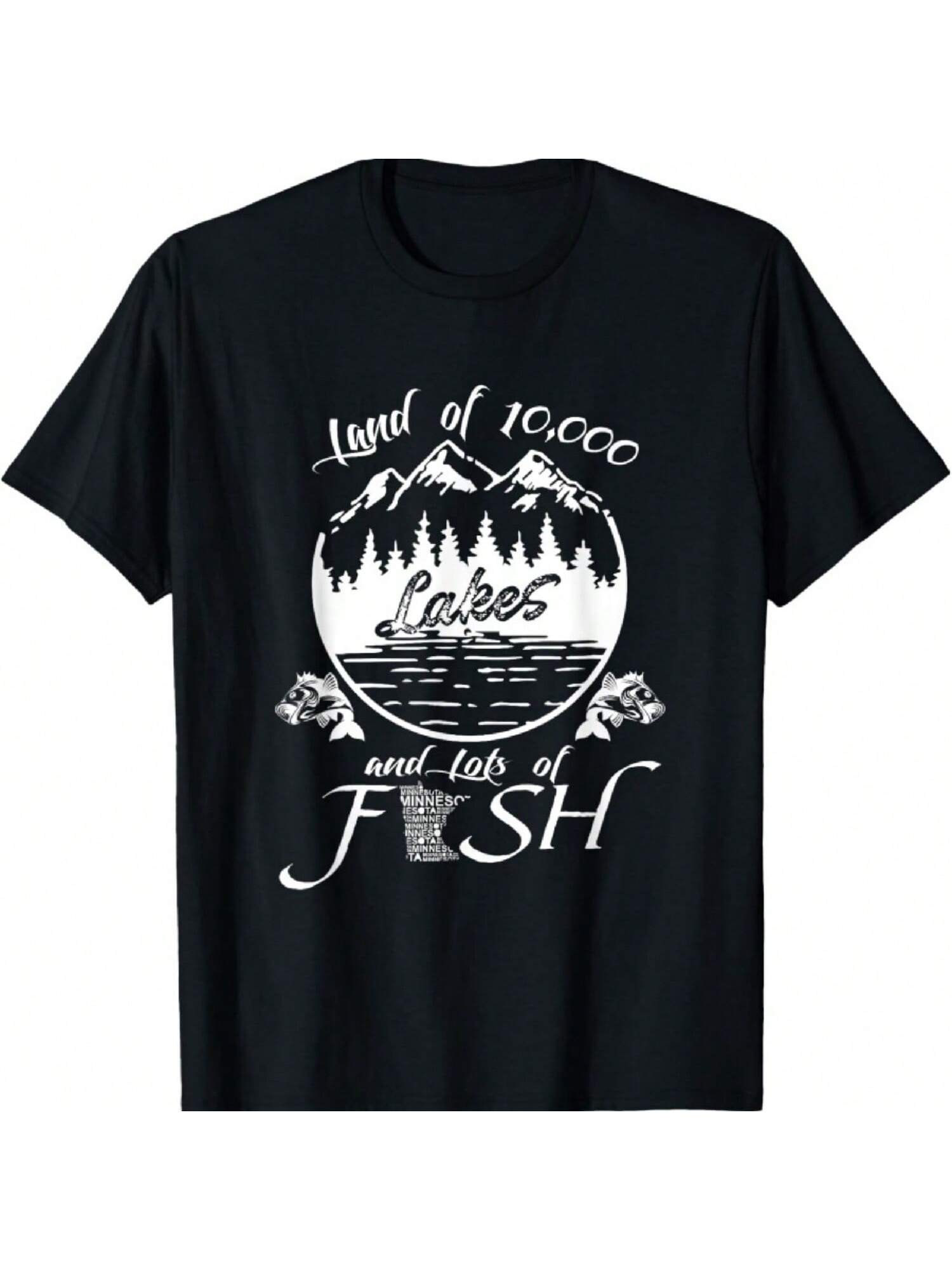 State Of Minnesota Land Of 10,000 Lakes Fishing T Shirt T-Shirt S разноцветный