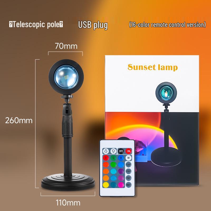 Creative Sunset Projection LED Night Light for Atmosphere & Photography