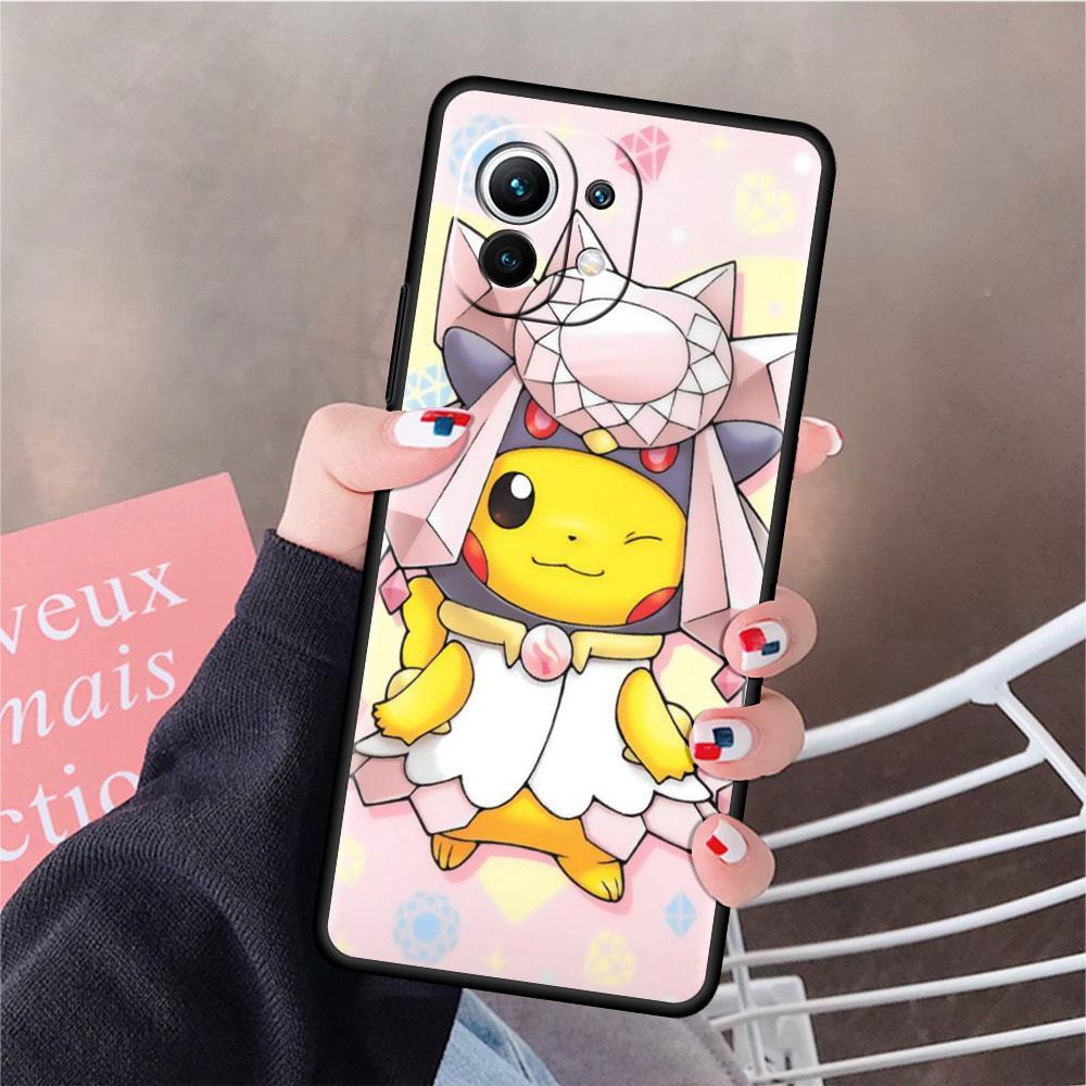 Lustige Pokemon Pikachu Weiche Silikon Fall Für Xiaomi Mi 11 Lite 5G NE 11T Pro 12S Ultra 12 Hinweis 10 10T 9T Telefon Abdeckung TPU Funda