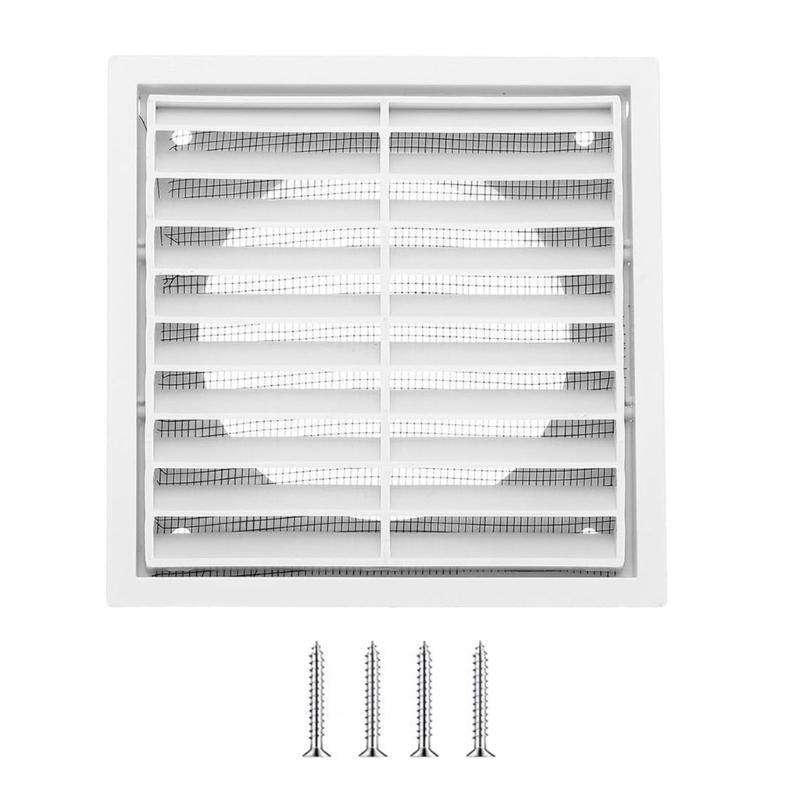 

652F Square Ducting Air Ventilation Cover Wall Vent Cover with Built-in Mesh