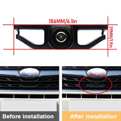 Golden Lens HD CCD Car Front View Parking Night Vision Positive Waterproof Logo Camera For Subaru Forester SJ 2016 2017 2018