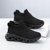 Boys' shoes 2025 new summer children's one-pedal sneakers breathable mesh fly-woven lazy socks shoes