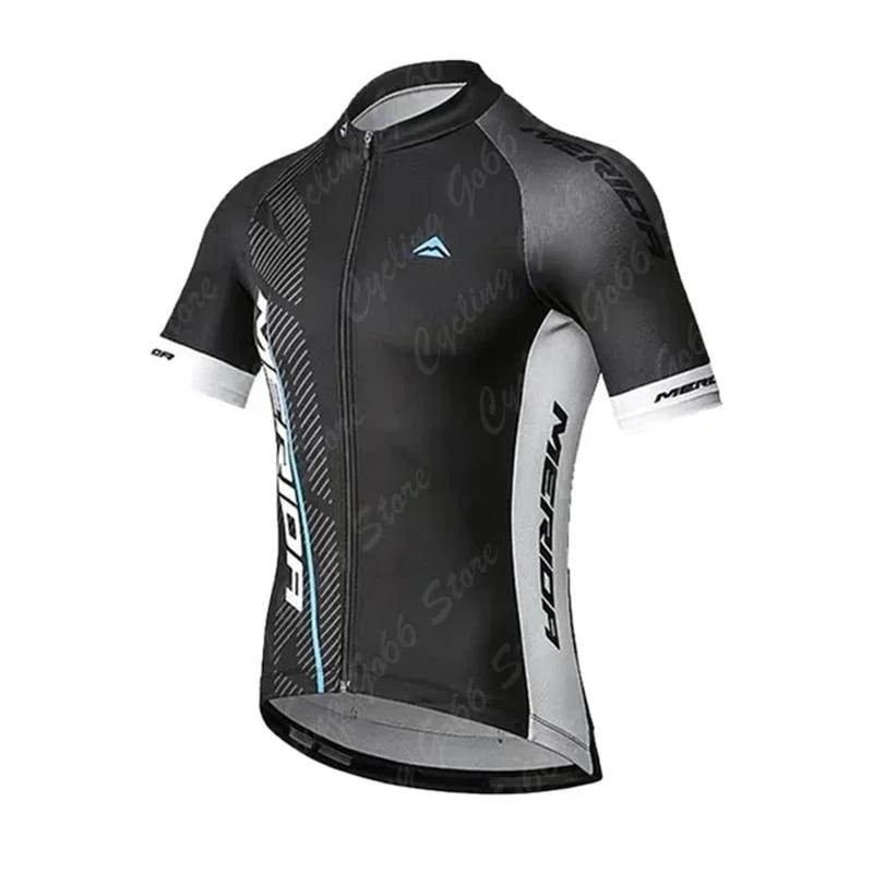 2026 Cyklistický dres Set Merida Letní Krátký rukáv Prodyšný Pánský MTB Kolo Cyklistické oblečení Maillot Ropa Ciclismo Jednotný oblek