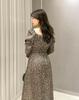 Crepe Satin Print Dress FWFO251074MIX0