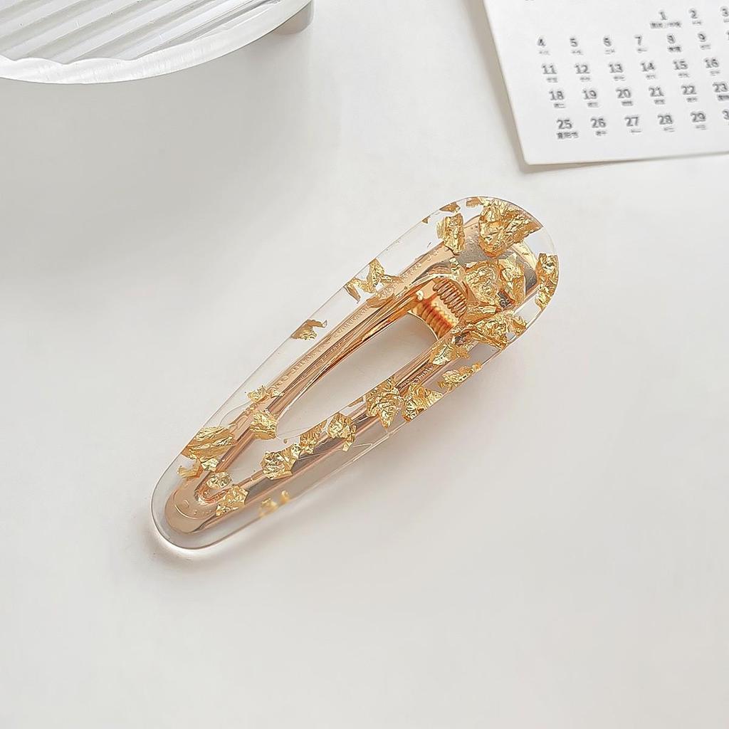 Barrette à cheveux en acrylique imprimé léopard: Barrette à frange rétro haut de gamme pour femmes