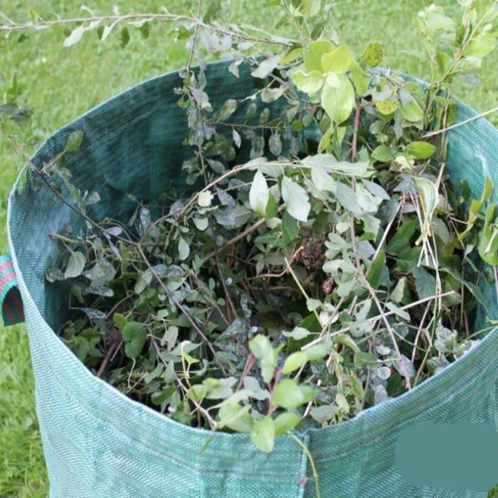 Sac de jardin - Mossun - Lot de 2 - 72 gallons - Résistant à l'eau - Durable en PP tissé