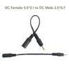 5V-12V DC5.5 x 2.1mm to DC2.5x0.7mm/3.5x1.35mm/4.0x1.7mm/4.8x1.7mm/5.5x2.5mm Power Cable Female to Male Adapter Cord