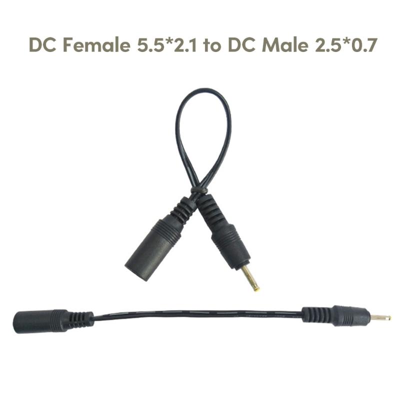 5V-12V DC5.5 x 2.1mm to DC2.5x0.7mm/3.5x1.35mm/4.0x1.7mm/4.8x1.7mm/5.5x2.5mm Power Cable Female to Male Adapter Cord