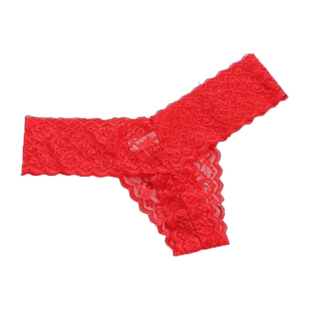 Low Waist Lace Seamless Panties Thong Mesh Lace Briefs Thin Underwear for Women Lady