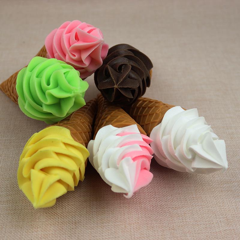 Simulated Ice Cream Cake Model for Birthday Display - Fake Ice Cream Bakery Pastry Dessert Prop for Food Photography