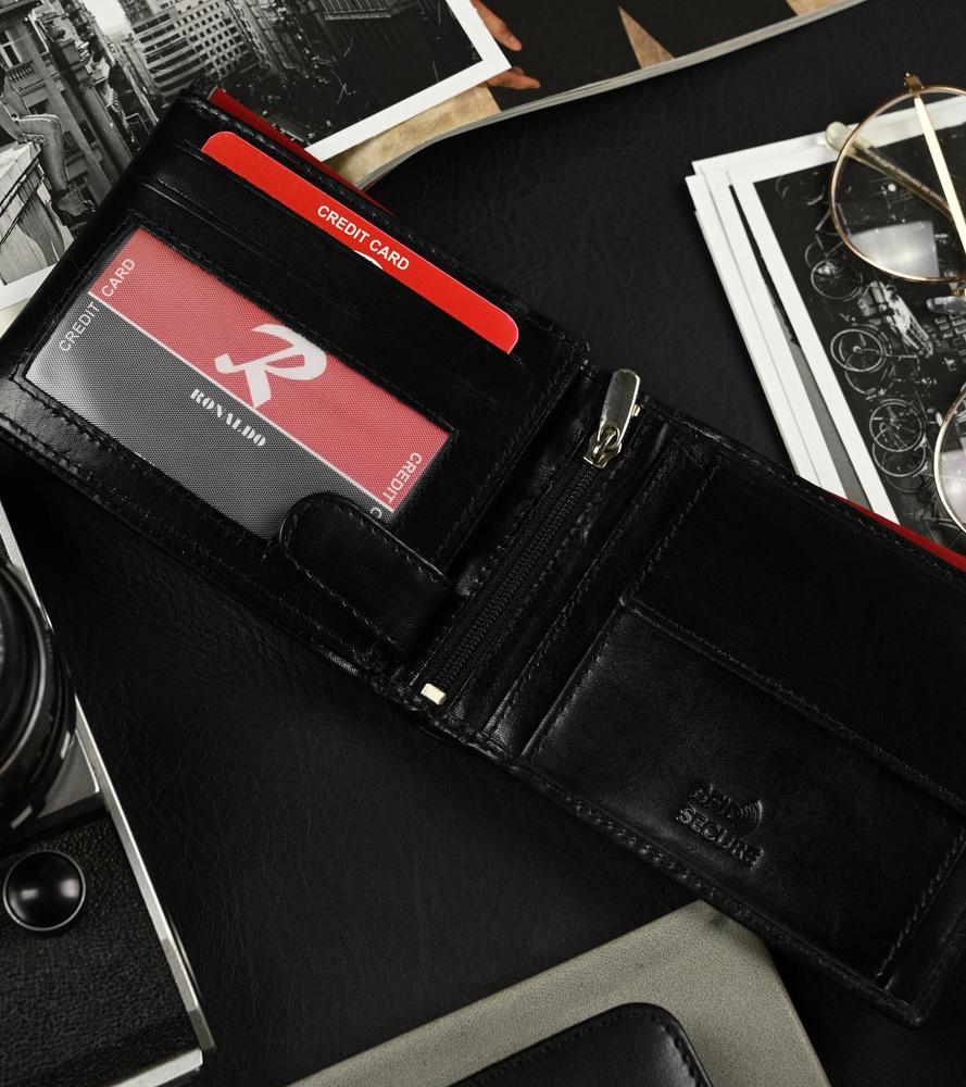 Ronaldo Horizontal Compact Men's Leather Wallet