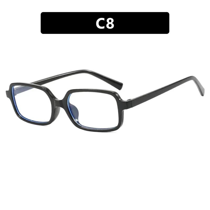 Small Square Frame Sunglasses UV Protection Retro Goggle Shades Glasses Simple and Versatile Sunscreen Decorative Glasses