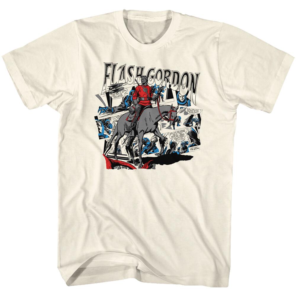 Flash Gordon Classic 80 Movie Flash Comic Collage Men T Shirt XXXL