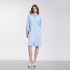 Elle Design Faux Two-Piece Long Sleeve Dress Women dress Blue EL50908