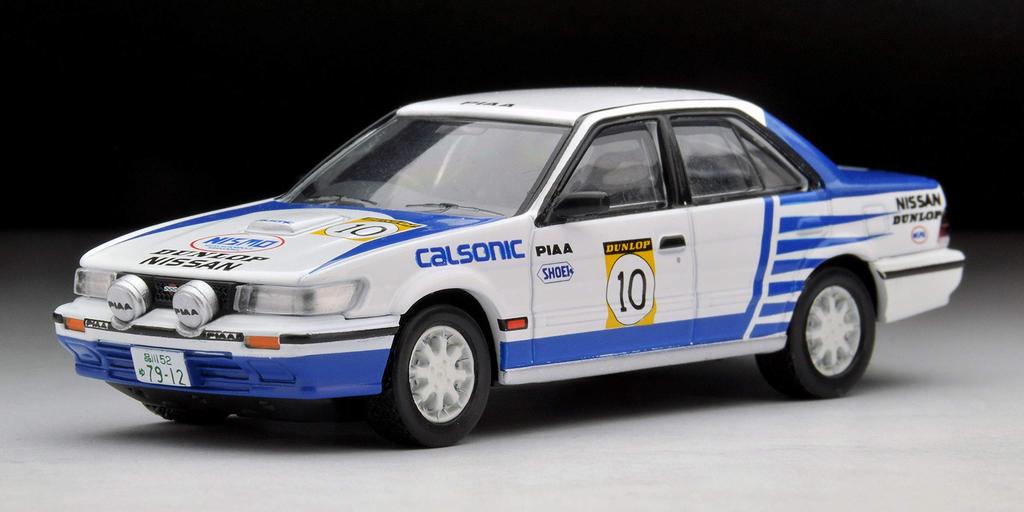 Tomica Limited Vintage Neo scale Nissan Bluebird Team Calsonic 1989 All Japan Rally Spec 1/64 TLV-N185d SSS-R #10 (Finished Model)