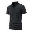 Summer Quick Drying T-shirt Men's Short Sleeved Lapel Business Seamless Polo Shirt Sports Short Sleeved T-shirt Breathable