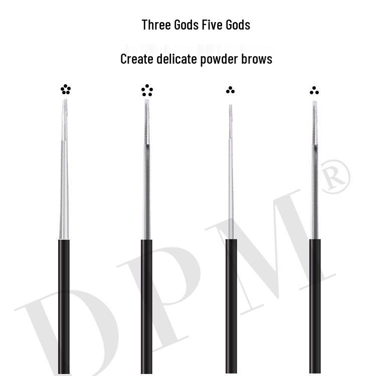 

Одноразовые иглы для микроблейдинга и растушевки DPM: Специальные 3 и 5 круглые сходящиеся иглы для татуажа бровей DPM Converging Five Needle (Bulk)