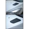 2 PCS Front Hood Side Air Flow Vent Intake Scoop Hole Cover Decoration Trim Sticker Universal Compatible with Ford F-150 Car Accessories(Black)