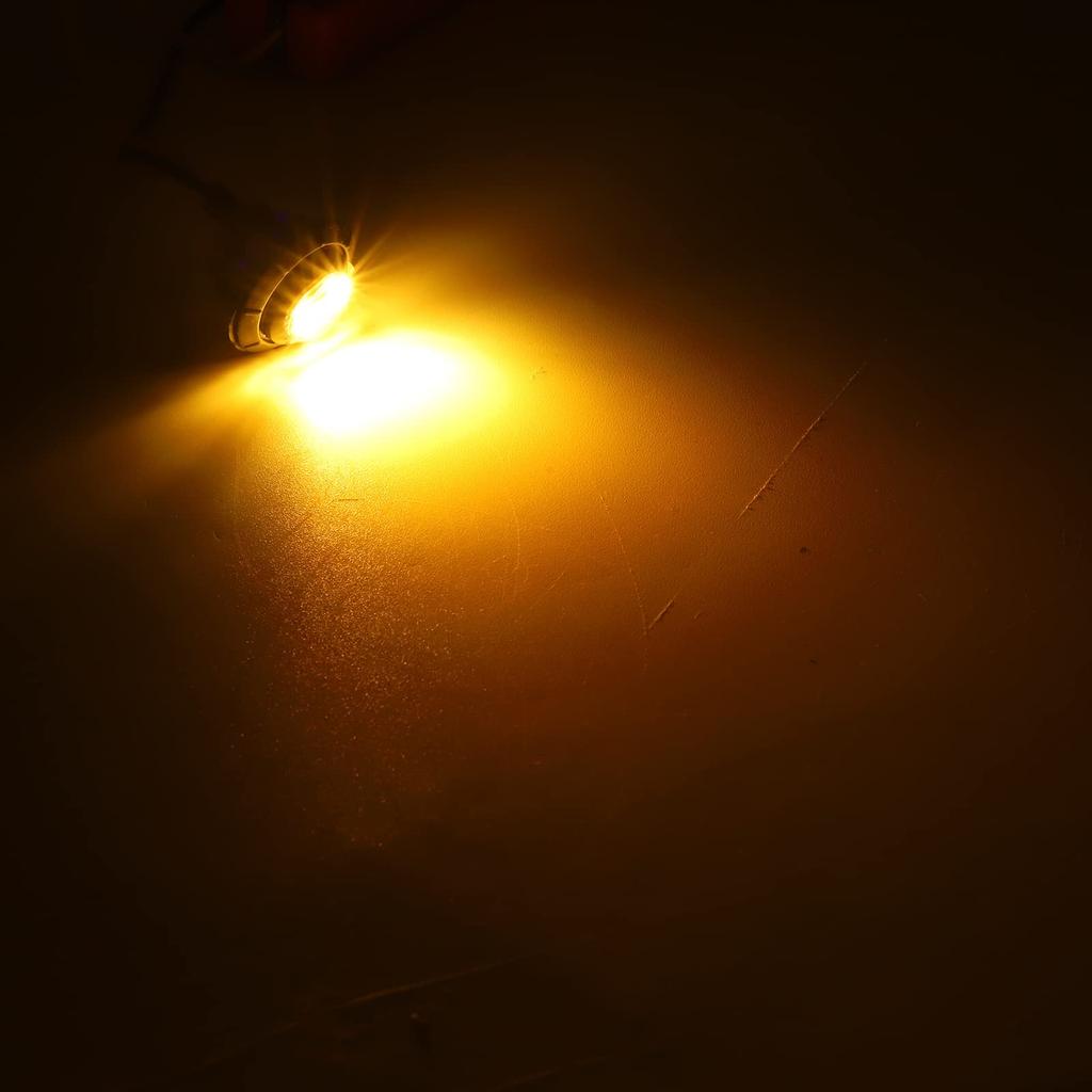 Aoling 10 Pcs Side Markers, LED Amber Truck Marker Lamp RV Bus Shoulder