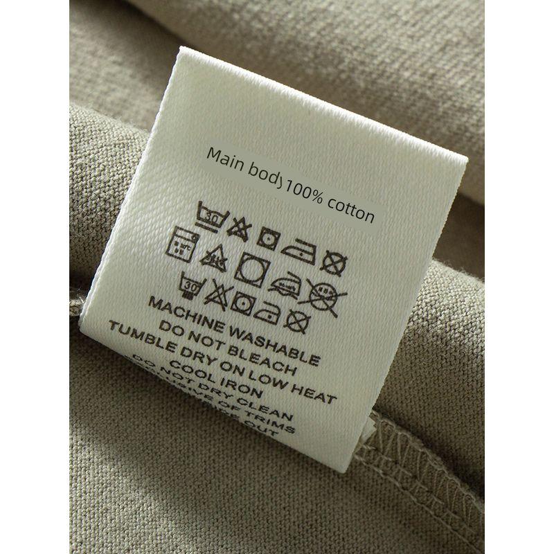 Short-Sleeved T-Shirt for Men 2025 Summer New Style Washed Cotton Top Pure Color Basic Versatile Loose Casual Half-Sleeve