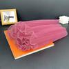Korean Pearl Ruffle Gauze Floral Bouquet Wrapping Material - Pleated Mesh Wave Gauze