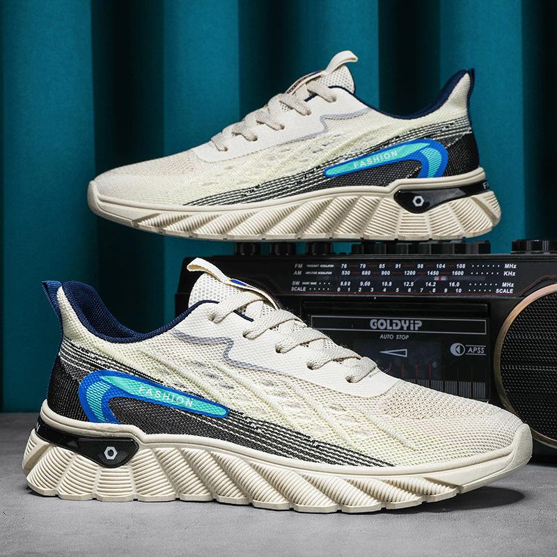 Summer breathable lightweight fly-woven thin sneakers casual coconut shoes dad shoes 39