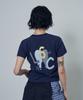 Lujeoseukeulleob Th Applique Logo Short Sleeve T-Shirt Navy