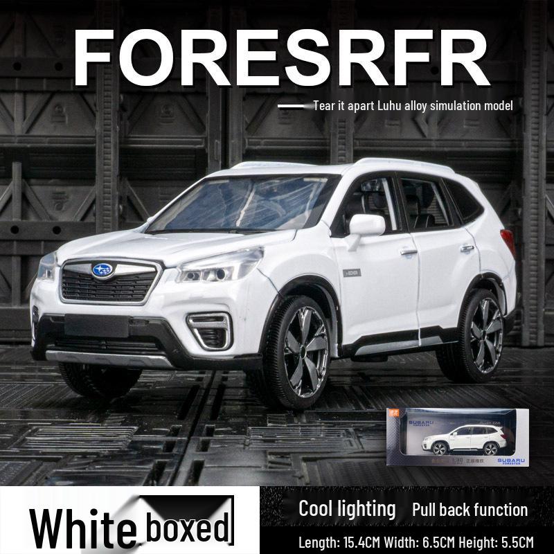 

Qiyi Q3006A Сплавная игрушечная машина для бездорожья Subaru Forester со звуком и светом белый