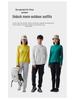 YX-2023 Autumn/Winter Quick-Dry Couple's Stand Collar Long-Sleeve T-Shirt with Thin Fleece - High Elasticity Men's Style