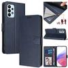 Leather Flip Phone Case For Samsung Galaxy F62 F54 F42 F34 F23 F16 F14 F06 F05 F04  Luxury Wallet Bracket Cover