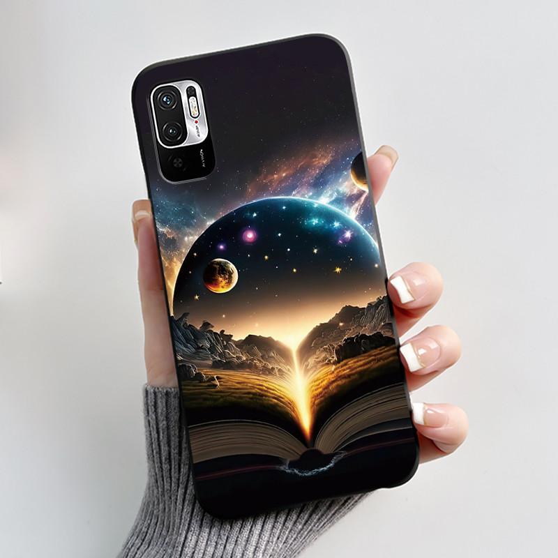 Casing For Redmi Note 10 JE 10T JE Phone Case Luxury Dragon Cute Cool Boys Girls Shockproof Black Matte Soft Silicone Back Cover