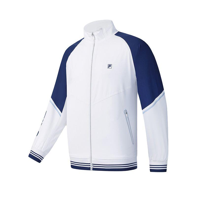 Fila Теннисная куртка свободного кроя с длинным рукавом и логотипом Мужские куртки Нефритово-белый A11M513704F-WT