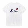 Heart Shaped Smile T Shirts Unisex Y2k Summer Kawaii Clothes Short Sleeve Tees Graphic T Shirts Crop Top Tee Shirt Femme TShirts