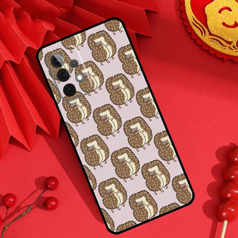 Kawaii Hedgehog Heart Cute Case For Samsung Galaxy M15 M55 M31 M13 M11 M12 M14 M06 M16 M36 M56 M53 M32 M52 M35 M34 M54