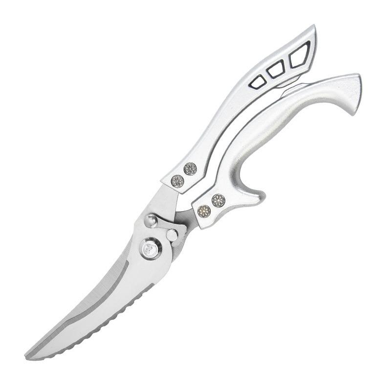 Multifunctional Kitchen and Bone Shears with Plastic and Aluminum Handle