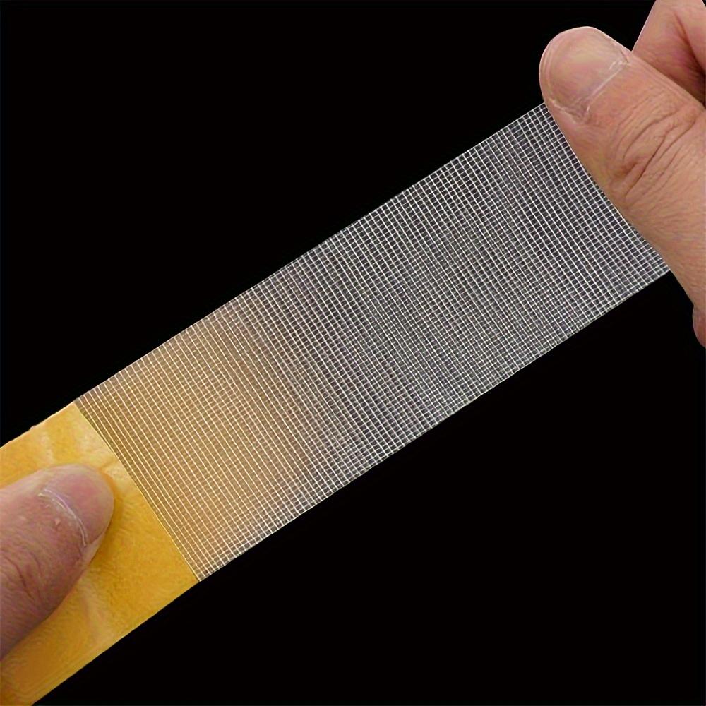 Supersterk dobbeltsidig tape, 2 cm x 10 m - vanntett gjennomsiktig lim med glassfibernett for vegger og glass, tre, metall og mer