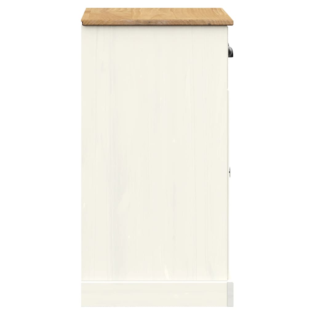 VIGO Sideboard with Drawers 78 x 40 x 75 cm Solid Pine Wood