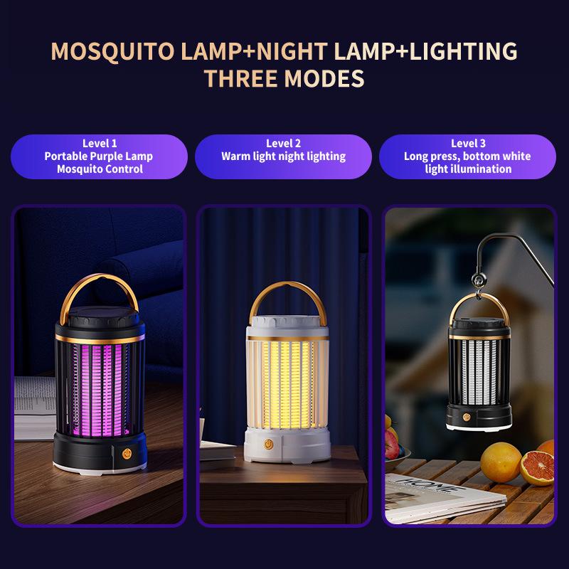 3-in-1 Camping and Home Night Light with Electric Mosquito Killer