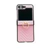 Applicable to Samsung zflip5 mobile phone case, ring buckle, colorful sticker leather zflip4 anti-drop folding screen protective case, Japan and
