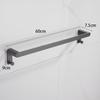 Gunmetal Grey Drill-Free Single Towel Bar