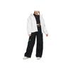 Nike Therma-Fit Loose Hooded Jacket Letter Print Zipper Long Sleeve Coat Women Jackets White FB7672-100