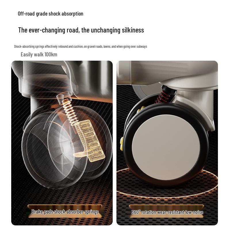 2025 Durable 26-Inch Front-Opening Travel Suitcase with Combination Lock for Men and Women